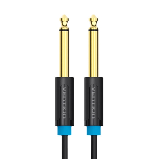 Kabel audio TS 6,35mm Vention BAABG 1,5m, czarny