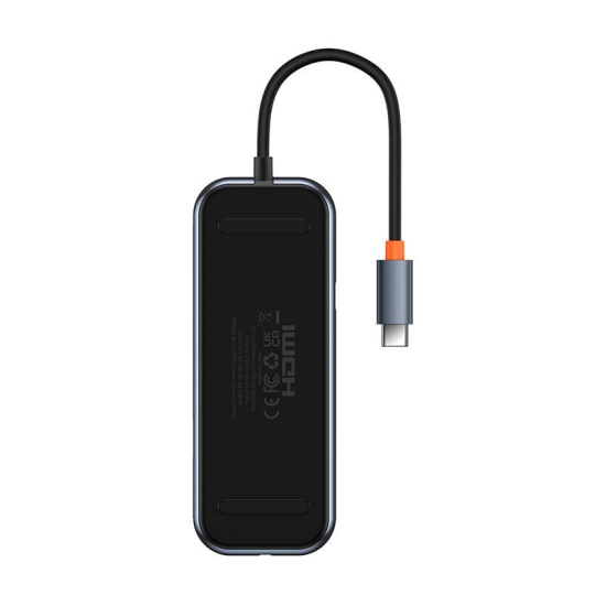 Adapter 4w1 Baseus Hub USB-C na 4xUSB 3.0 (ciemny szary)