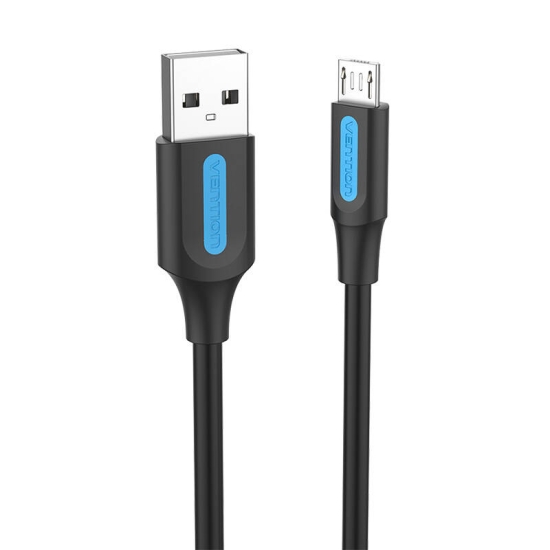 Kabel USB 2.0 A do Micro USB Vention COLBC 3A 0,25m czarny