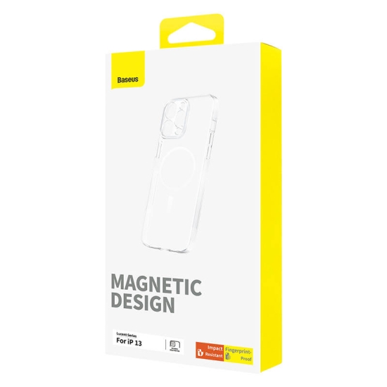 Magnetyczne Etui na telefon IP13 Baseus OS-Lucent Series (Przezroczysty)