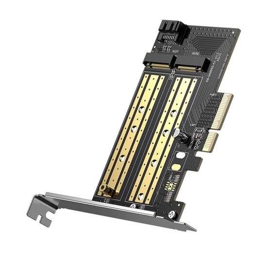 Adapter UGREEN CM302  PCIe 3.0 x4 do M.2 M-Key + M.2 B-Key