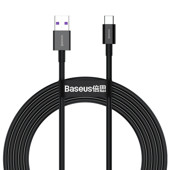 Kabel USB do USB-C Baseus Superior Series, 66W, 2m (czarny)