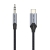 Kabel audio USB-C do 3,5mm mini jack 1m czarny