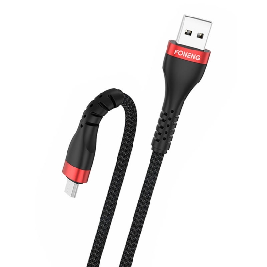 Kabel USB do Micro USB Foneng X82 3A, 1m (czarny)