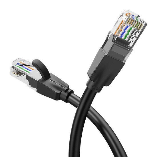 Kabel sieciowy UTP CAT6 Vention IBEBH RJ45 Ethernet 1000Mbps 2m czarny