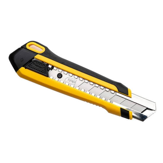 Nożyk z łamanym ostrzem Deli Tools EDL025, SK4, 25mm (żółty)
