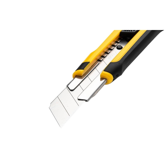 Nożyk z łamanym ostrzem Deli Tools EDL025, SK4, 25mm (żółty)