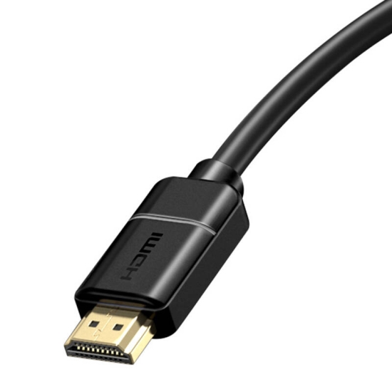 Kabel HDMI 2.0 Baseus, 4K 30Hz, 3D, HDR, 18Gbps, 8m (czarny)