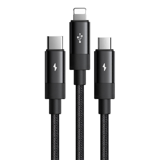 Kabel 3w1 USB do USB-C / Lightning / Micro USB, Mcdodo CA-5790, 3.5A, 1.2m (czarny)