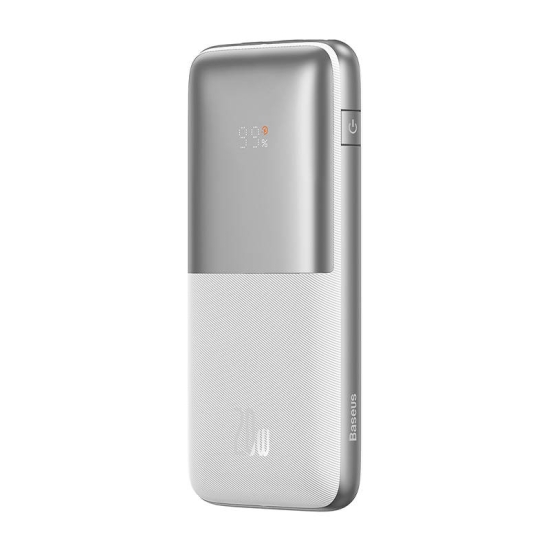 Powerbank Baseus Bipow Pro 10000mAh, 2xUSB, USB-C, 20W (biały)