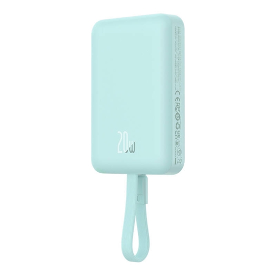 Powerbank magnetyczny Baseus Magnetic Mini 10000mAh, Lightning 20W MagSafe (miętowy)