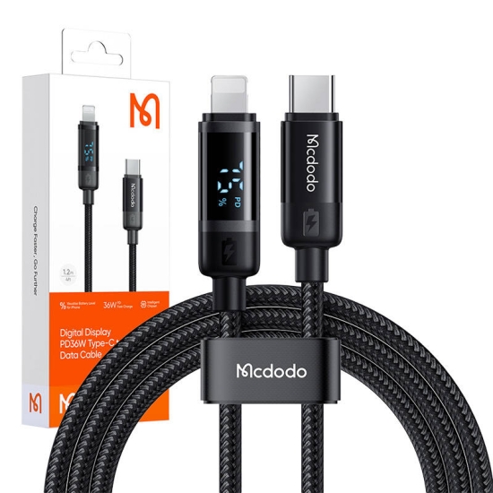 Kabel USB-C do Lightning Mcdodo CA-5210, 36W, 1.2m (czarny)