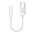 Kabel VFAN L08 USB-C do mini jack 3.5mm AUX, 10cm (biały)