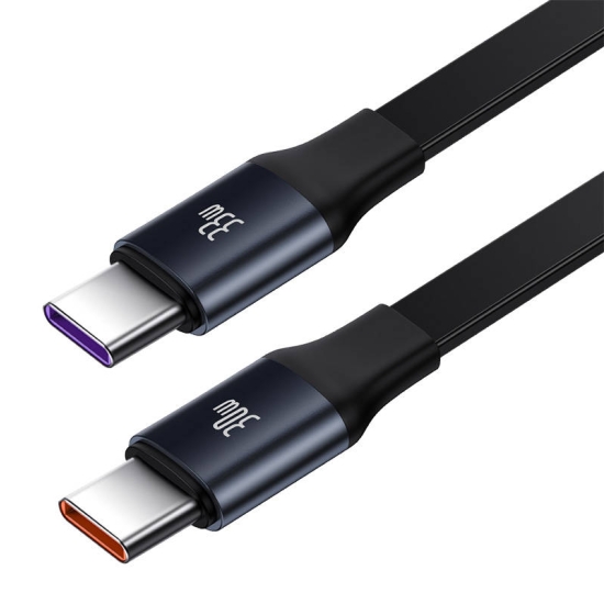 Ładowarka samochodowa Baseus Enjoyment z kablami USB-C, 33W (czarna)