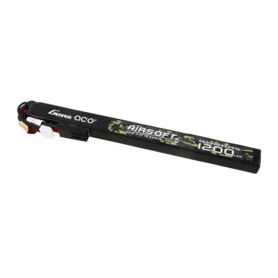 Akumulator Gens ace 25C 1200mAh 3S1P 11.1V Airsoft Gun Lipo z konektorem mini Tamiya Long size