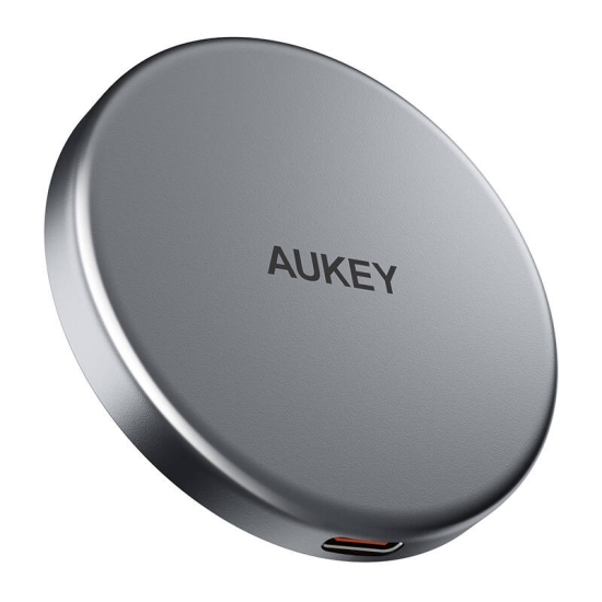 Magnetyczna ładowarka MagFusion Aukey LC-MC10, 15W Qi2 (czarna)