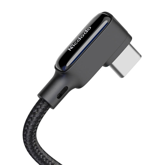 Kabel USB do USB-C, Mcdodo CA-7310, kątowy, 1.8m (czarny)