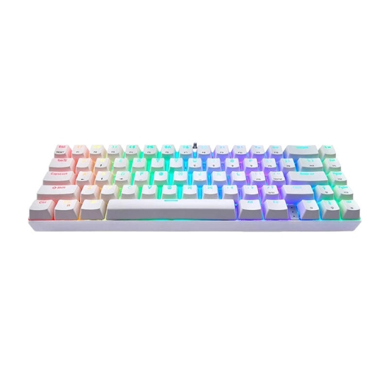 Klawiatura mechaniczna Motospeed CK67 RGB (biała)