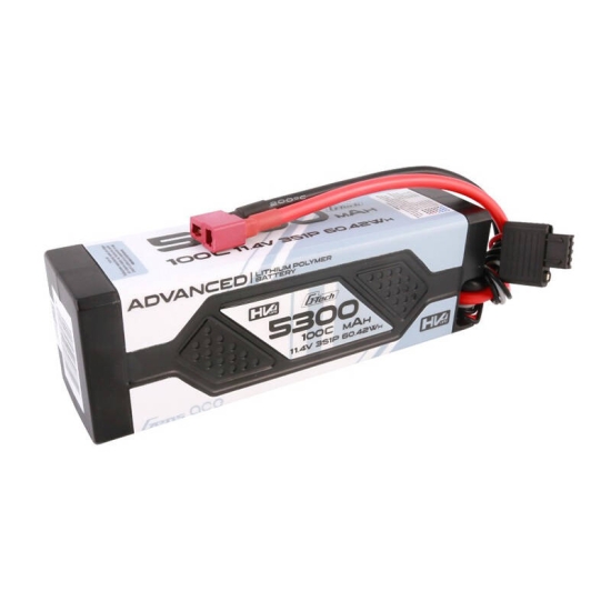 Akumulator Gens ace Advanced G-Tech 5300mAh 11.4V 3S1P 100C HV car Lipo  Hardcase z konektorem Deans Plug