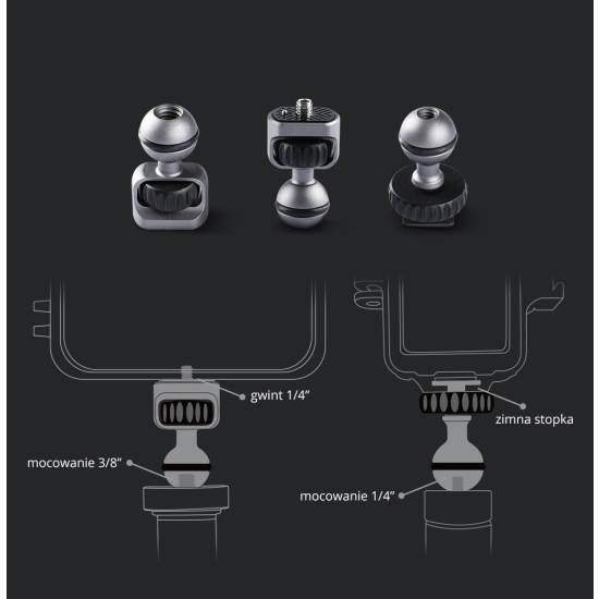 Mocowanie akcesoriów PGYTECH Magic Arm (P-CG-009) do aparatów / gimbali