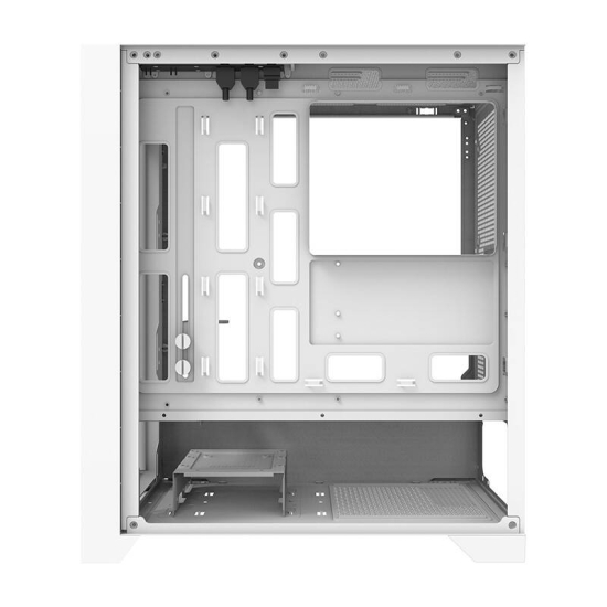 Obudowa komputerowa Darkflash DRX70 MESH + 4 wentylatory RGB (biała)