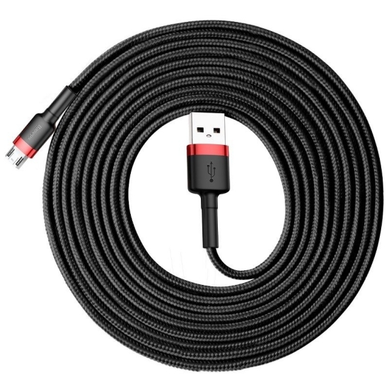 Kabel USB do Micro USB Baseus Cafule 2A 3m (czarno-czerwony)