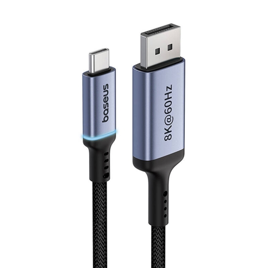 Adapter Baseus USB-C do DisplayPort 1,5m (czarny)