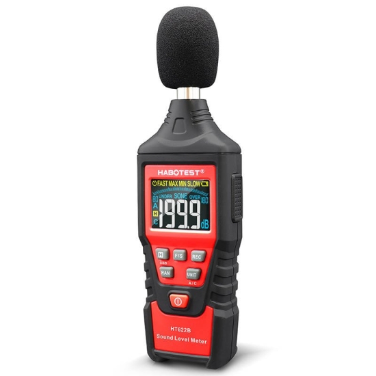Cyfrowy miernik decybeli Habotest HT622B, USB, A/C