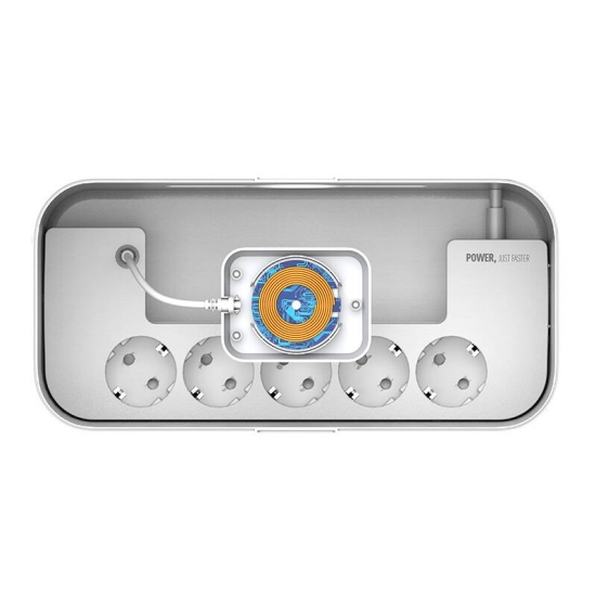 Listwa z organizerem kabli i ładowarką bezprzewodową LDNIO SN5311W 5AC 3USB 2M