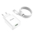 Ładowarka sieciowa VFAN E03, 1x USB, 18W, QC 3.0 + kabel Lightning (biała)