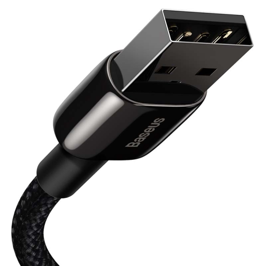 Kabel USB do Lightning Baseus Tungsten Gold, 2.4A, 1m (czarny)