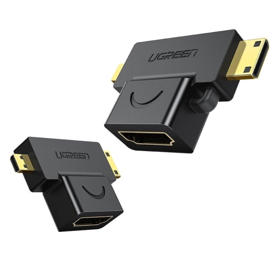 Adapter mini / micro HDMI do HDMI UGREEN 20144 (czarny)