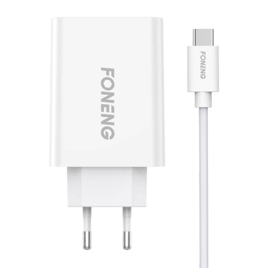 Ładowarka sieciowa Foneng EU43, 1x USB + Kabel USB C