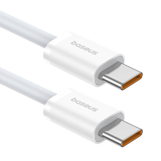 Kabel szybkiego ładowania USB-C do USB-C Baseus Superior 2 100W 1m (biały)