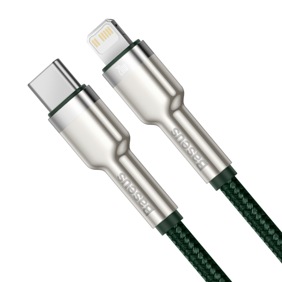 Kabel USB-C do Lightning Baseus 2m (zielony)