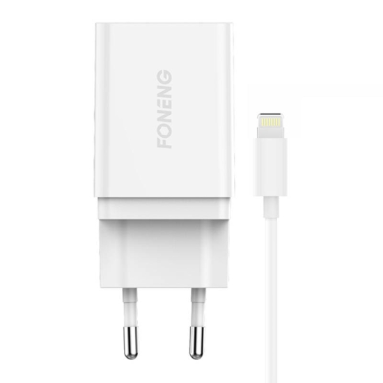 Ładowarka sieciowa Foneng K300, 1xUSB 3A + Kabel USB Lightning