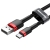 Kabel USB do USB-C Baseus Cafule 3A 1m (czerwono-czarny)