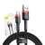 Kabel USB do USB-C Baseus Cafule 3A 1m (czerwono-czarny)