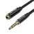 Kabel audio TRRS 3,5mm męski do 3,5mm żeński Vention BHCBG 1,5m czarny