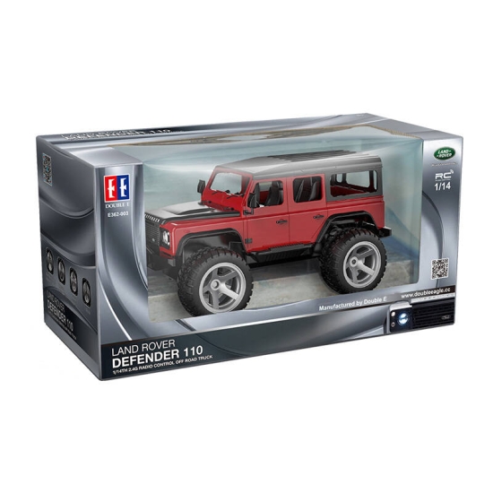 Samochód zdalnie sterowany RC na pilota 1:14 Double Eagle (czerwony) Land Rover Defender E362-003