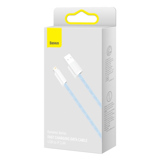 Kabel USB do Lightning Baseus Dynamic, 2.4A, 1m (niebieski)