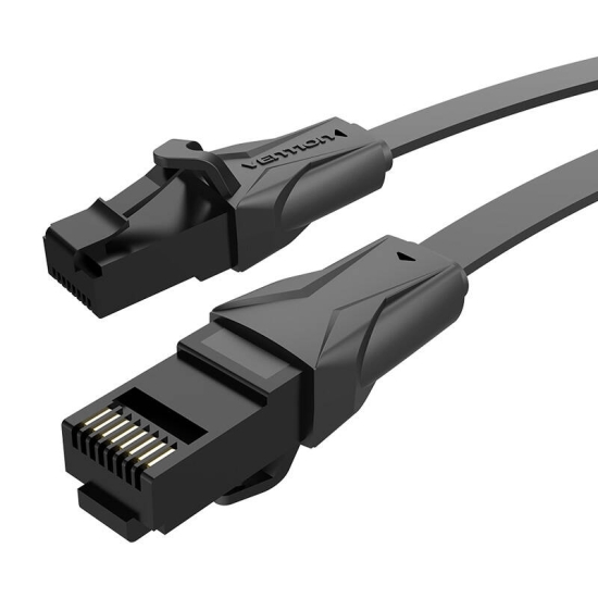 Płaski kabel sieciowy UTP Cat. 6 Vention IBABG RJ45 Ethernet 1000Mbps 1,5m, czarny