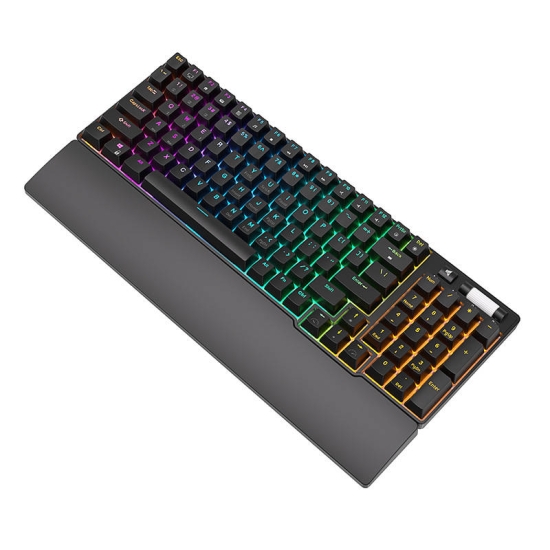 Bezprzewodowa klawiatura mechaniczna Royal Kludge RK96 RGB, Red switch (czarna)