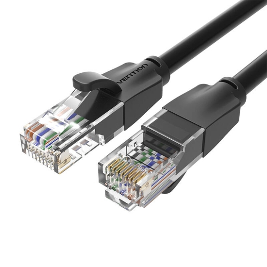 Kabel sieciowy UTP CAT6 Vention IBEBJ RJ45 Ethernet 1000Mbps 5m czarny