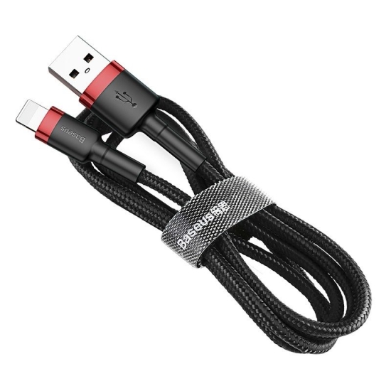 Kabel Lightning USB Baseus Cafule 1,5A 2m (czarno-czerwony)