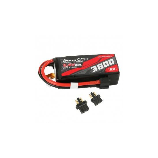 Akumulator Lipo Gens ace 3600mAh 11.4V 3S1P 60C HiVolt z wtyczką XT60/T-plug