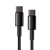 Kabel USB-C do USB-C Baseus Tungsten Gold, 100W, 1m (czarny)