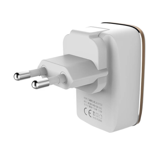 Ładowarka sieciowa LDNIO A2204 2USB + kabel Lightning