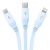 Kabel ładowania 3w1 Baseus USB do USB-C, USB-M, Lightning 3,5A, 1,1m (niebieski)