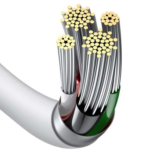 Kabel USB do Lightning Baseus Superior Series, 2.4A, 1m (biały)